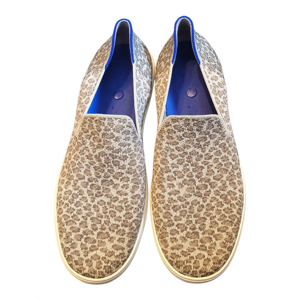 Rothy's Leopard Print Slip-On Knit Casual Shoes Size 10.5